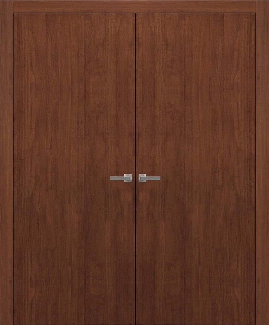Planum 0010 Interior Double Doors Walnut Modena No Pre Drilled