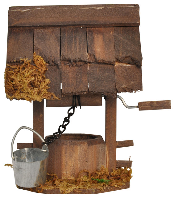 Wooden Wishing Well For Miniature Garden Fairy Rustic Wooden Wishing Well For Miniature Garden Fairy
