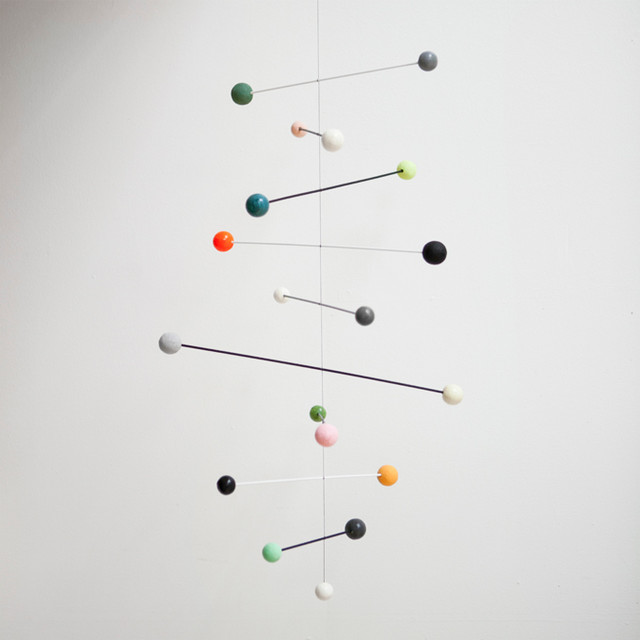 geometric baby mobile