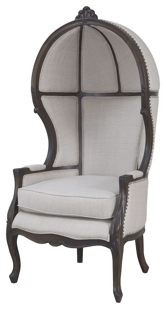 King In Heritage Grey Stain Modern Lounge Dining Chair Traditional Dining Chairs by