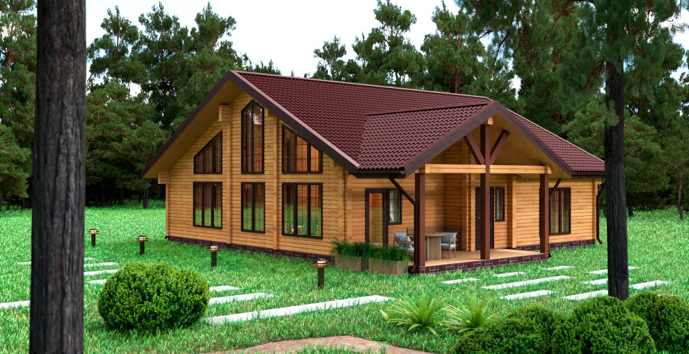 Экстерьеры - заставка реклама на сайт компании строительство домов