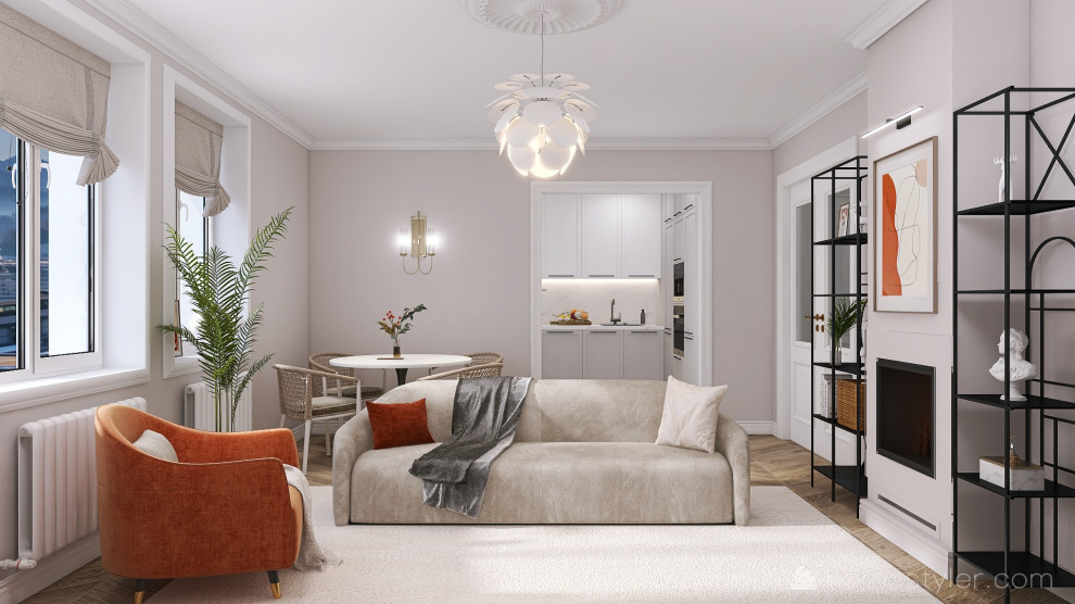 Двушка в Москве во французском стиле