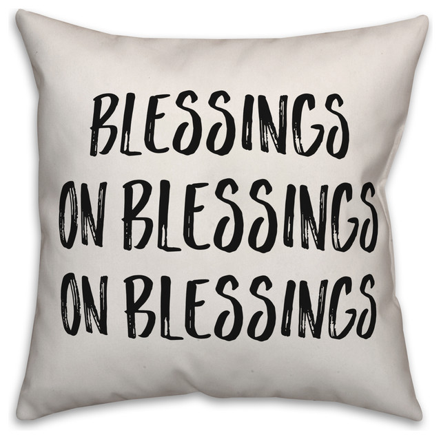 Blessings On Blessings On Blessings, Throw Pillow, 20"x20"
