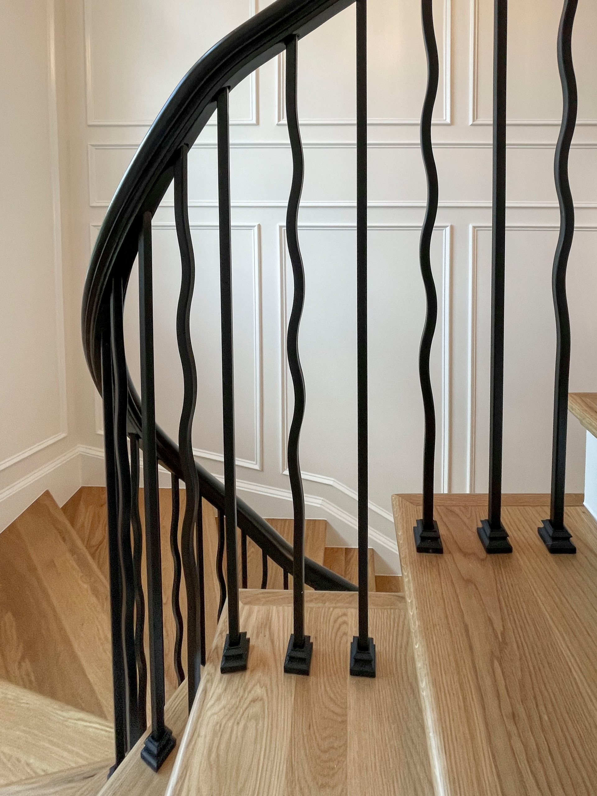 106_Modern Balustrade System Meets Traditional Winding Stairs, Aldie VA  20105