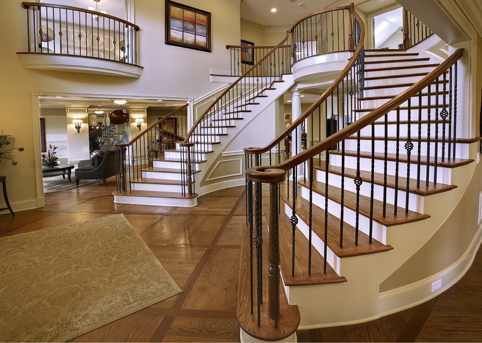 Design ideas for a traditional staircase in Atlanta.