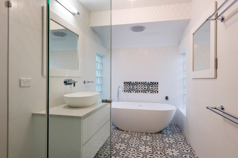 Design ideas for a mediterranean bathroom in Perth.