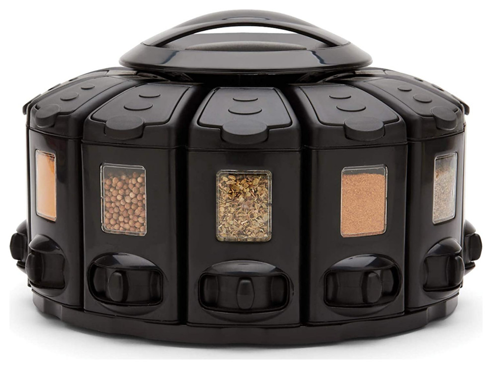 Kitchen Art 25004 SelectASpice AutoMeasure Pro Carousel, Black
