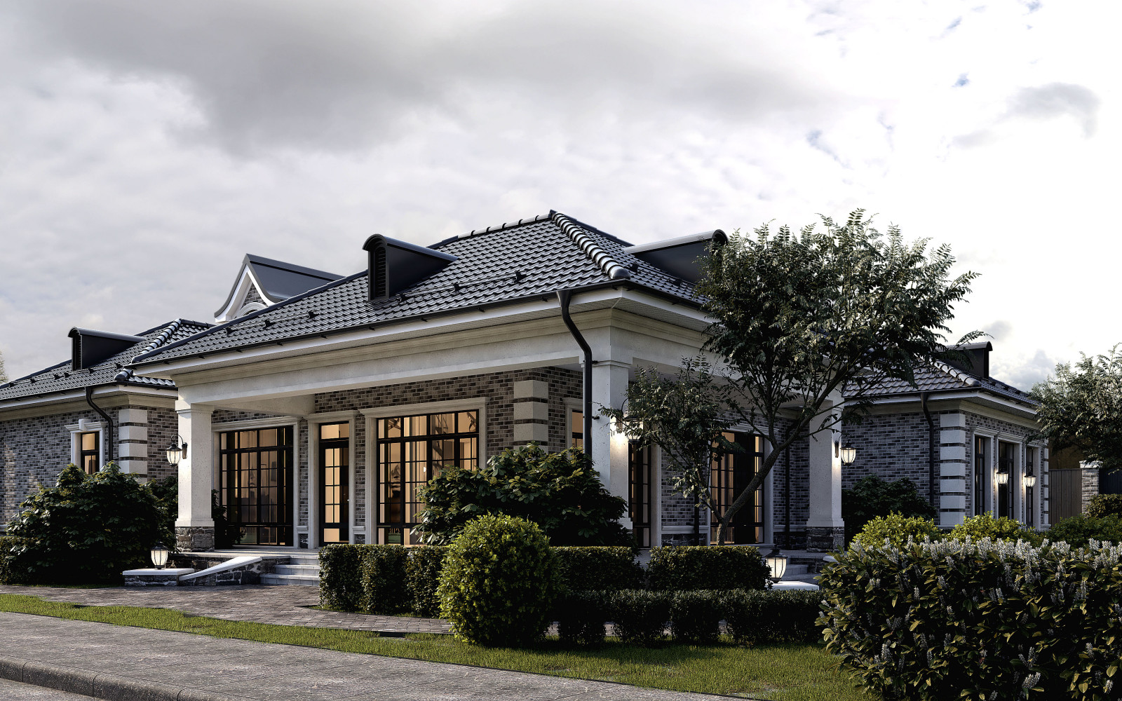 Проект классического одноэтажного дома в Адыгее