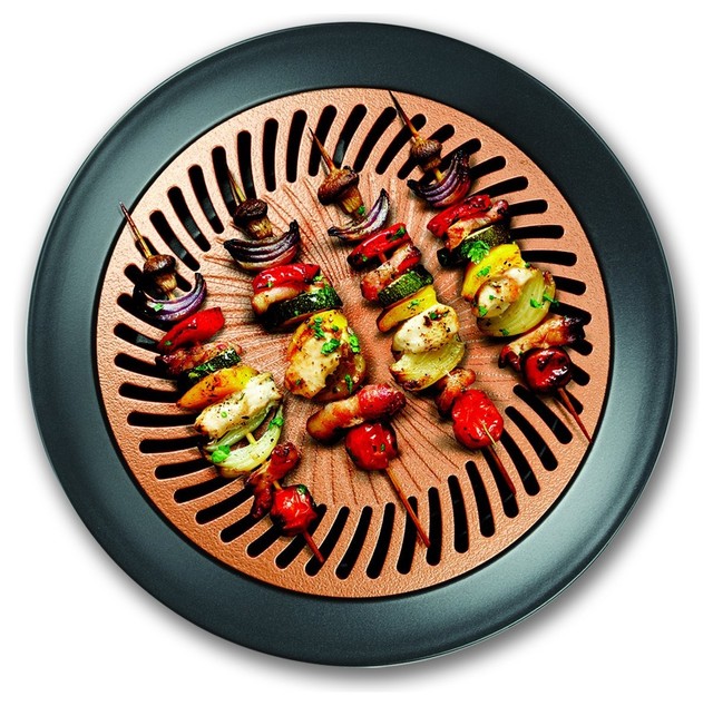 Copper House Stovetop Grill, Smokeless Indoor BBQ Grill Contemporary