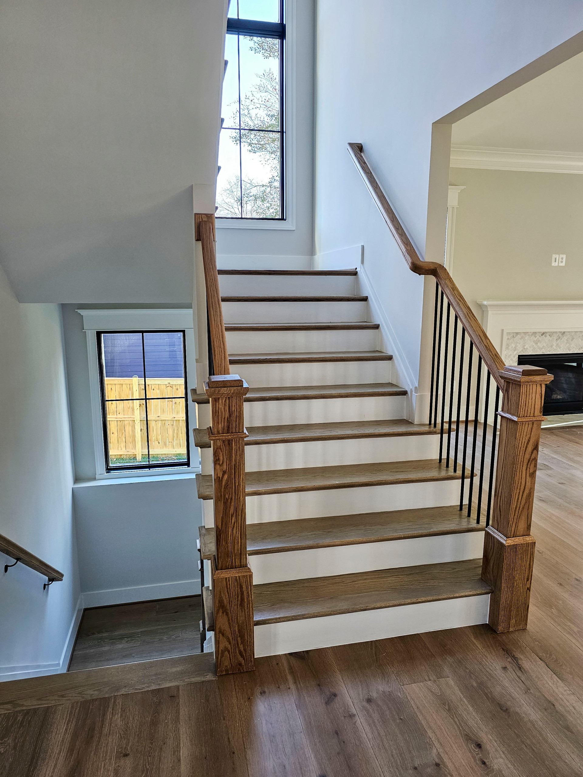 105_Modern and Bold U-Shaped Staircase, Vienna VA 22180
