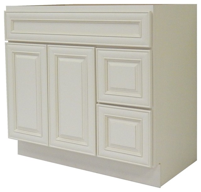 Ngy Bathroom Vanity Cabinet Antique White 36 X21 Ngy Bathroom Vanity Cabinet Antique White 36 X21 Traditional
