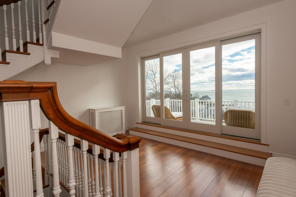 Inspiration for a transitional home design remodel in Boston