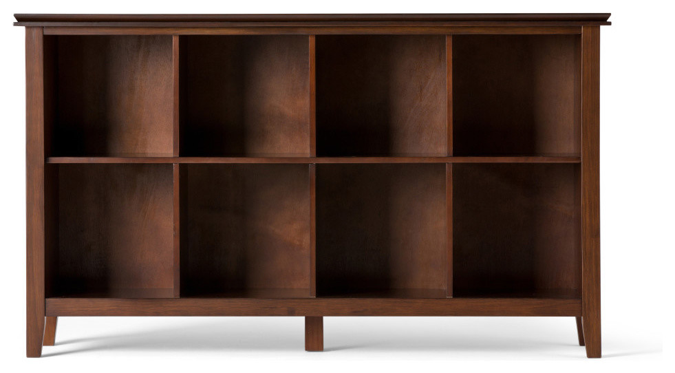 Artisan Solid Wood 8 Cube Storage Sofa Table Transitional Console