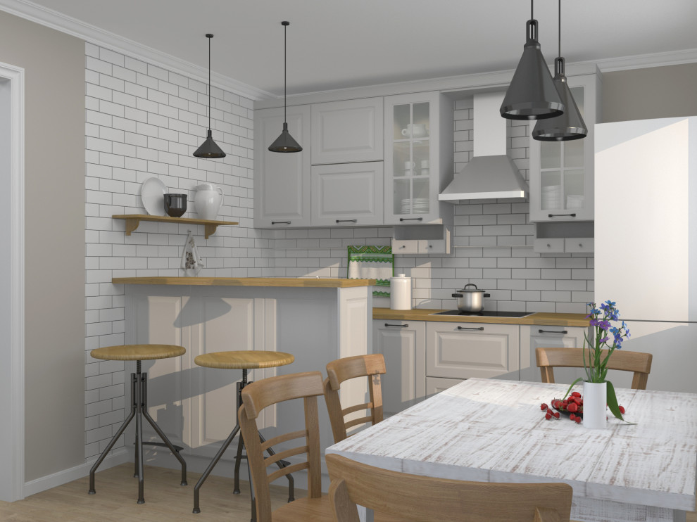 Дизайн кухни в Скандинавском стиле