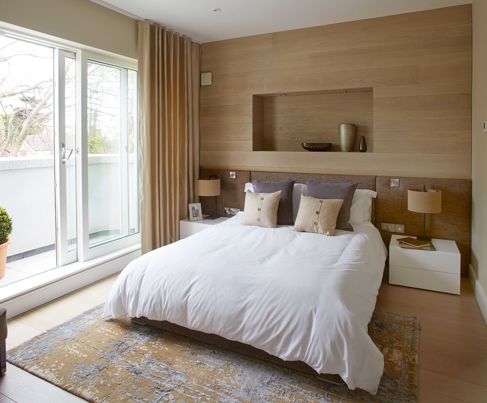 Photo of a contemporary bedroom in Dublin.