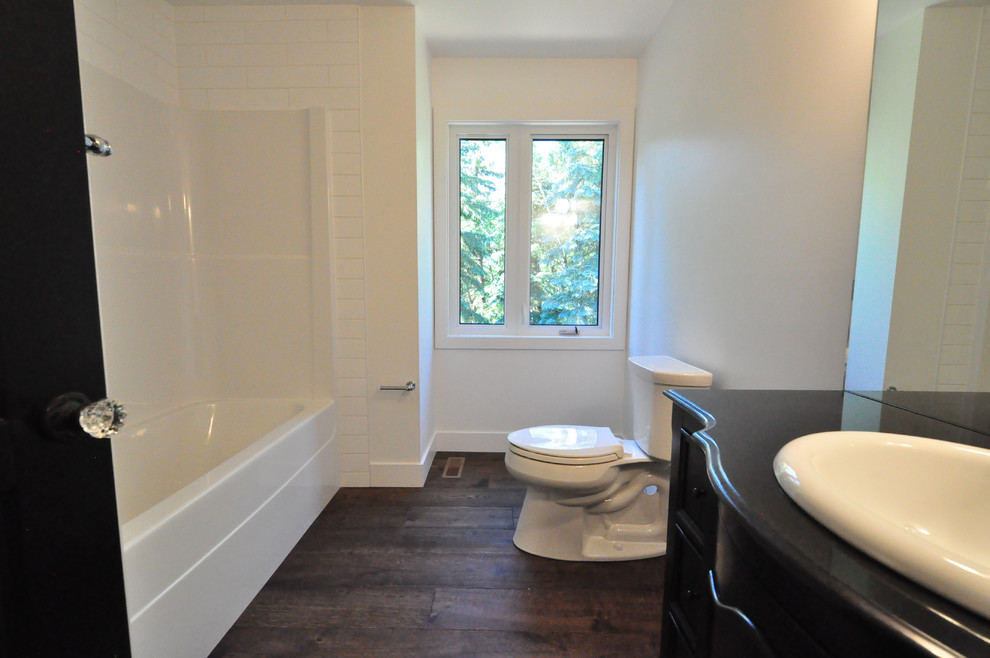 Home design - transitional home design idea in Edmonton