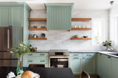 Before and After: 3 Kitchen Makeovers in White, Wood and Green