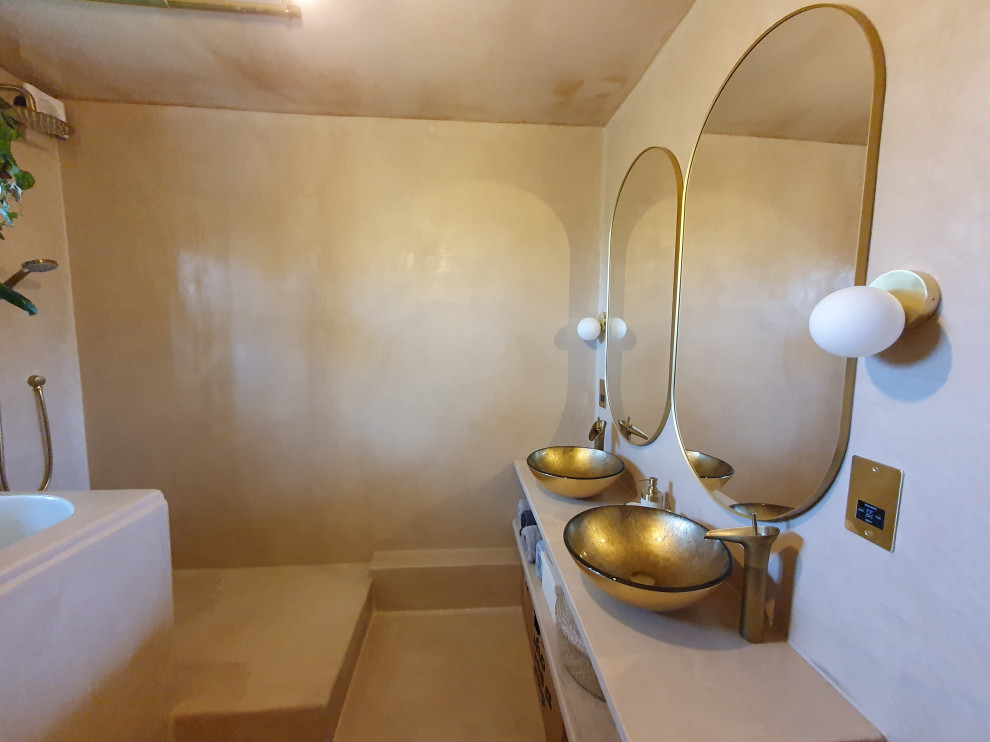 Microcement bathroom renovation