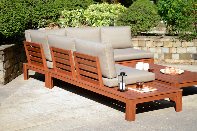 Miami Wooden Garden Lounge Set with Cushions
