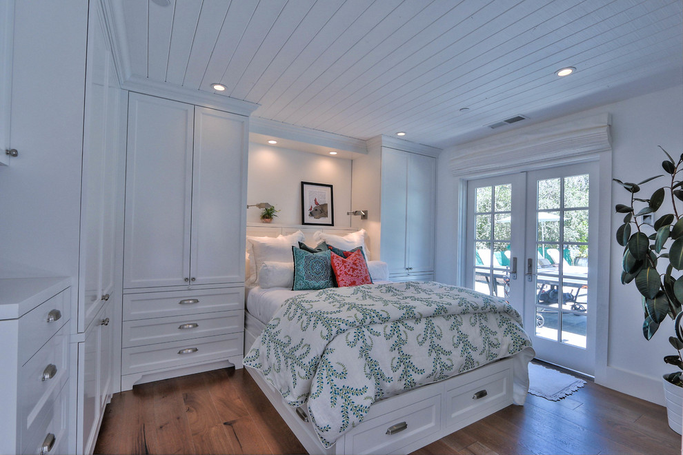 Photo of a beach style bedroom in San Francisco.