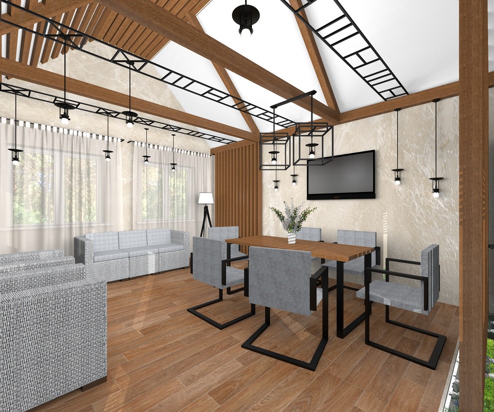 Дизайн-проект летнего домика в городе Чапаевск.