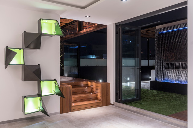 Deep Grey Nature minimalistisch-terrasse