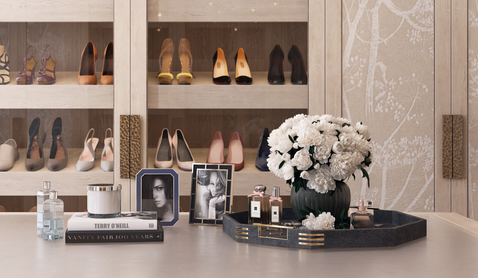 Dressing room in a residential house