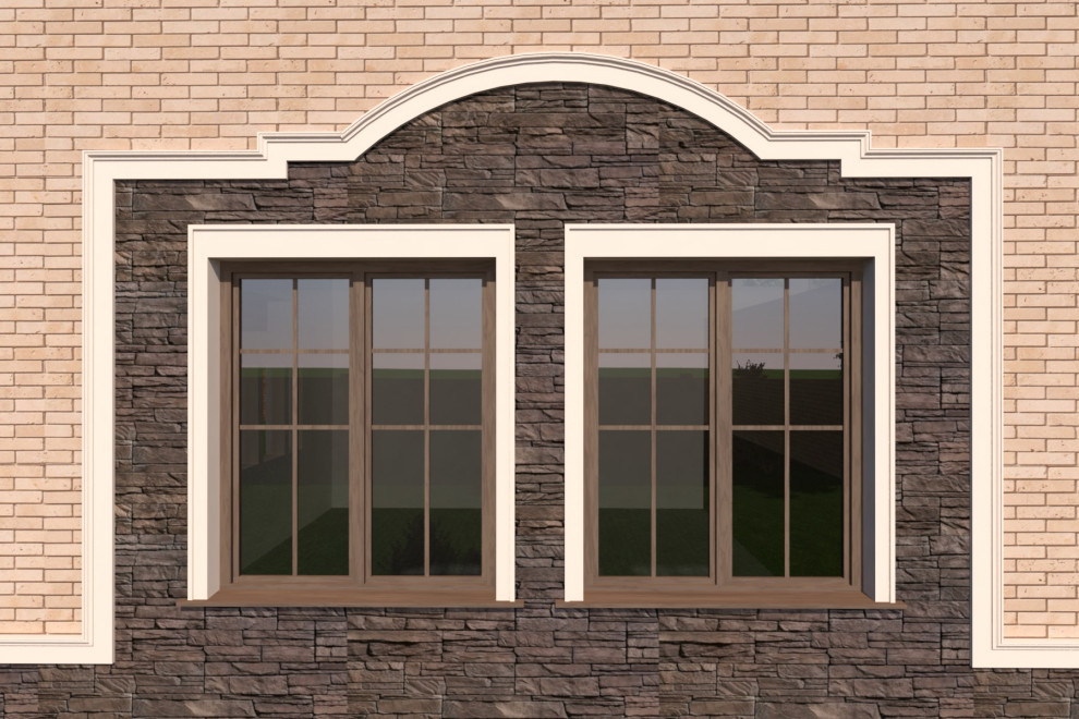 Дизайн фасада дома, Ленинградская область