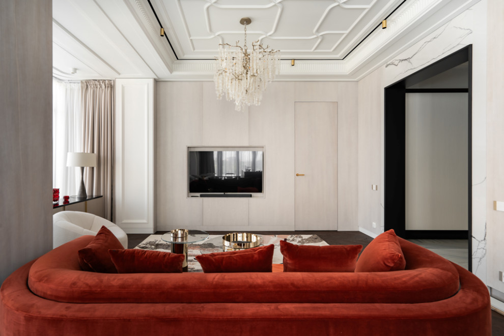 Шикарная квартира с белой мебелью