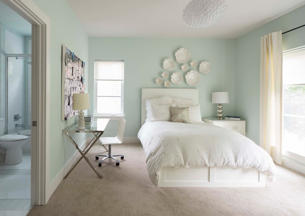 Bedroom - transitional bedroom idea in Dallas
