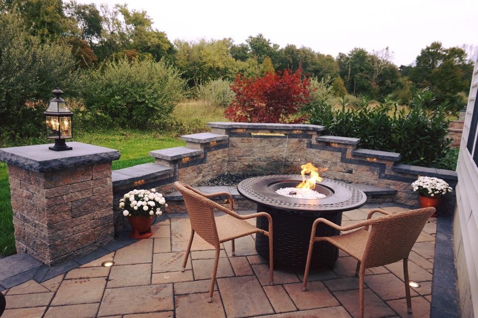 Howell NJ: Patio, Kitchen, Water feature & Firepit