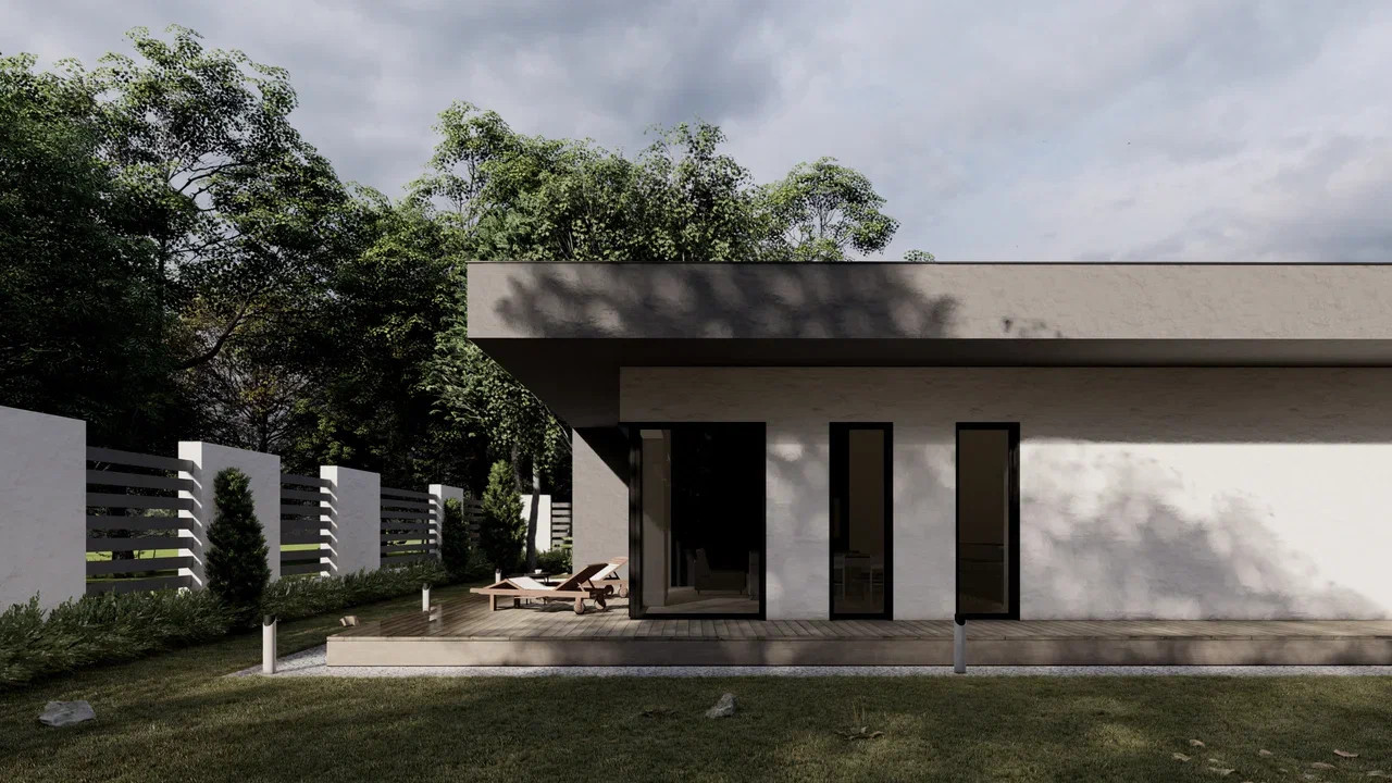 Дом с круговой террасой | 158 м²