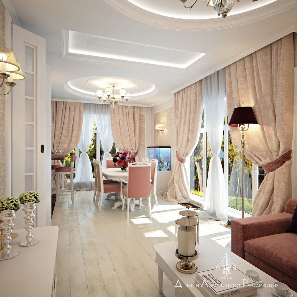 гостиная ДОМ 150 М2 П. ЯБЛОНОВСКИЙ КЛАССИКА