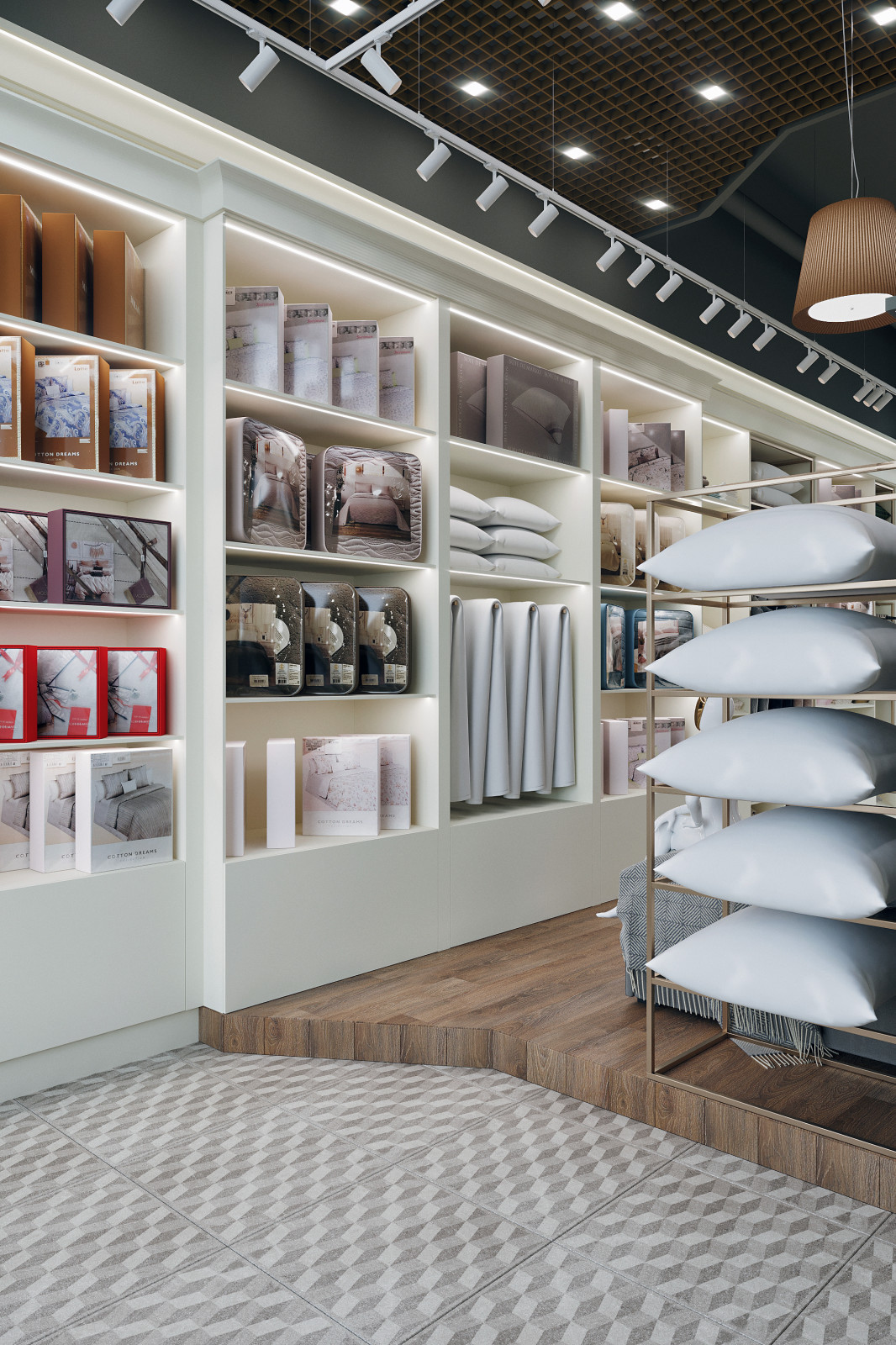 Интерьер магазина домашнего текстиля "ETWAS" - 58,6 кв.м.