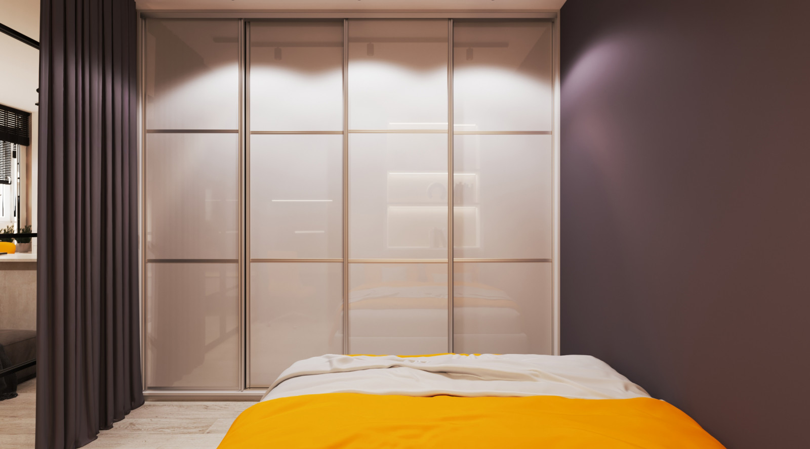 Апельсиновый фреш. Спальня.