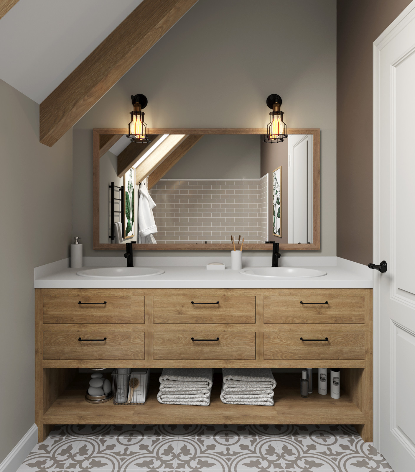 санузел гостевой. визуализация