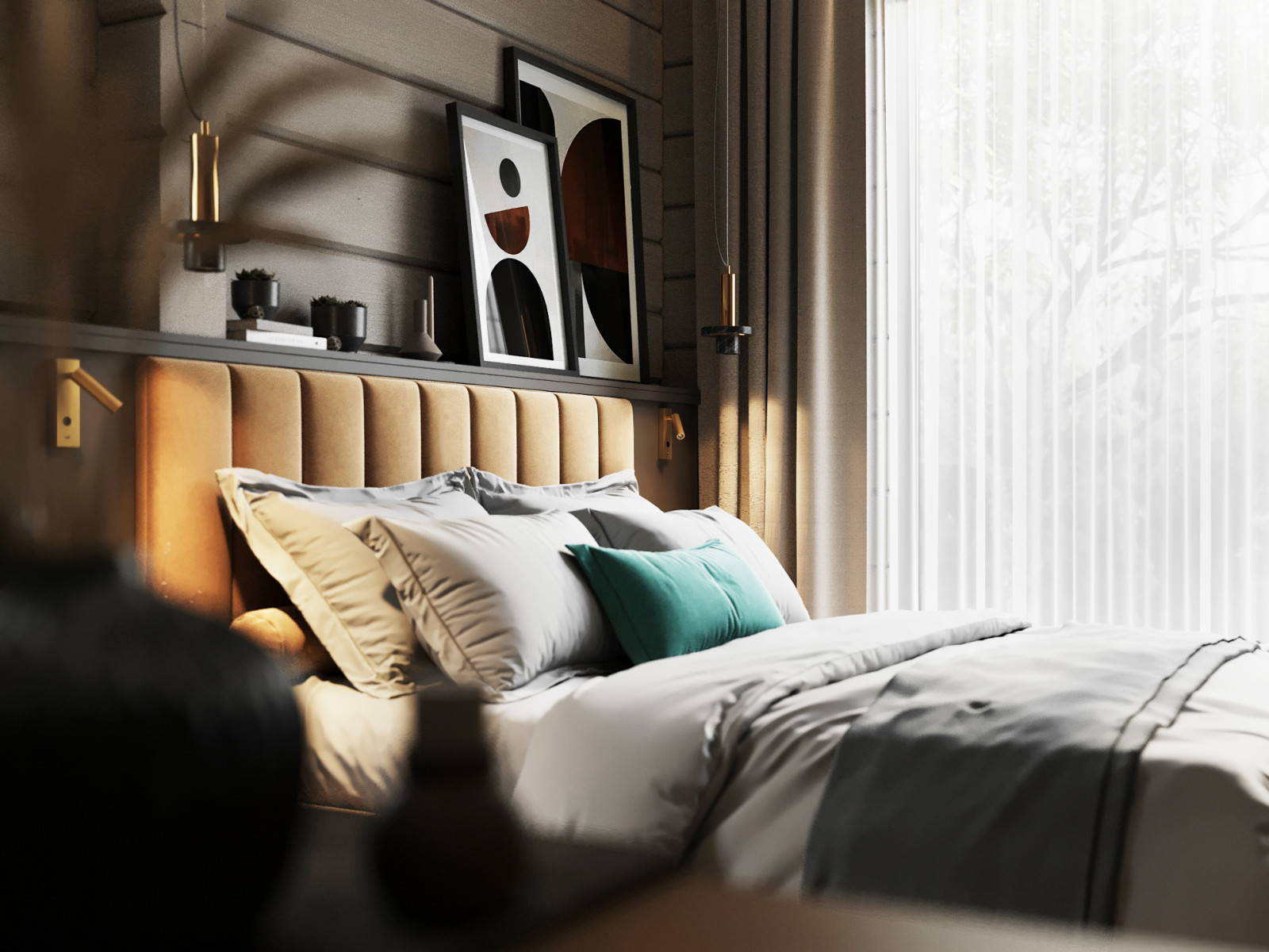 Проект интерьера деревянного дома в п.Завидово