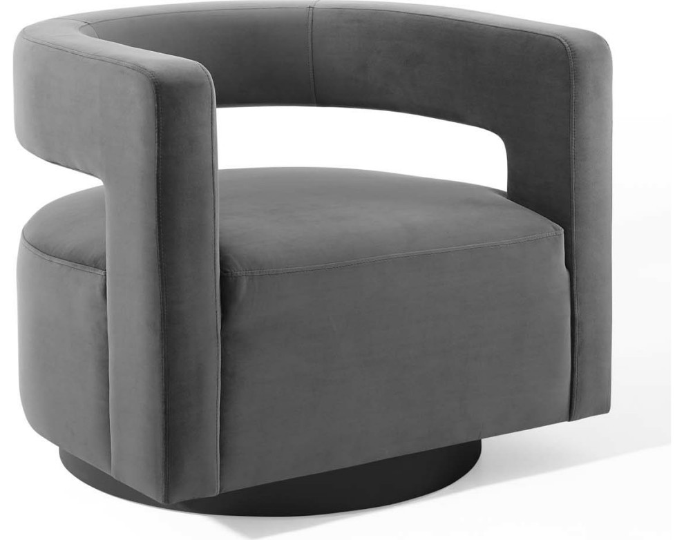 Eureka Swivel Chair Transitional Armchairs And Accent Chairs by