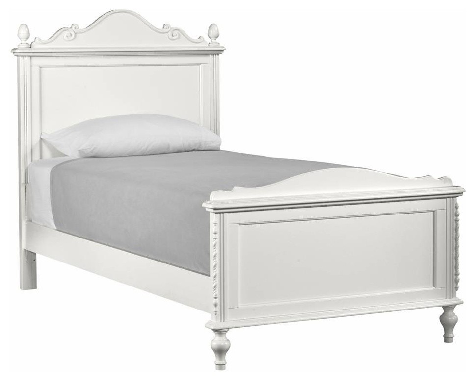 Abigail Manor Bed, Full - French White Standard Finish
