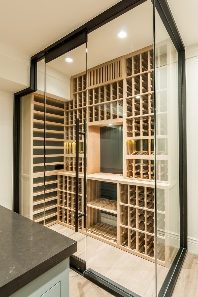 Manhattan Beach Modern Farmhouse Farmhouse Wine Cellar Los