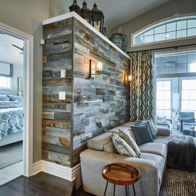 Stikwood Reclaimed Weathered Wood Wall Planks 20 Sq Ft Pack Silver And Brown Contemporary Panels By Houzz - Weathered Wood Wall Planks