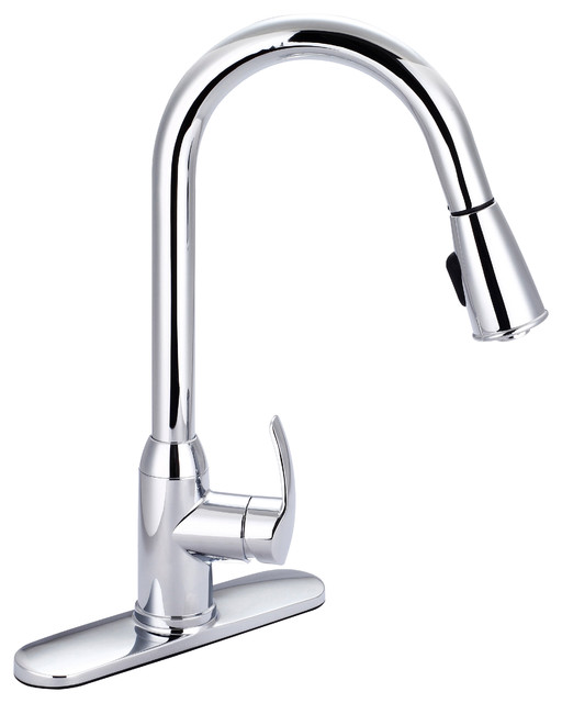 Banner Kitchen Pull Down Spray Faucet Chrome