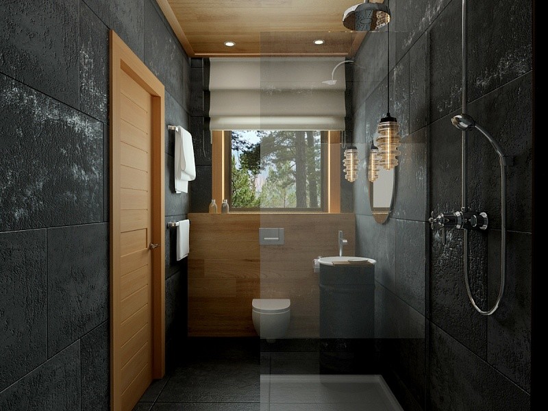 Дизайн-проект интерьера жилого дома с баней