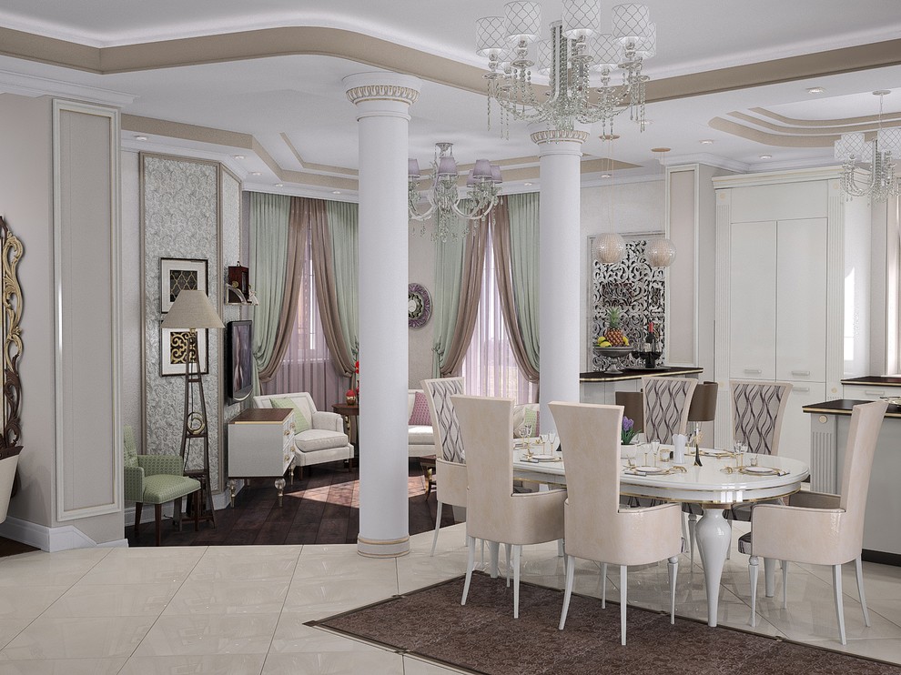 Дизайн-проект интерьера загородного дома в КП Vita Verde, 300 кв м