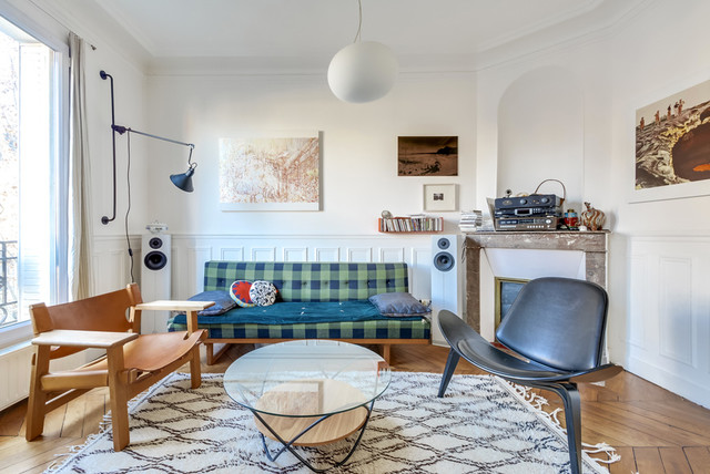 Salon eklektisk-vardagsrum