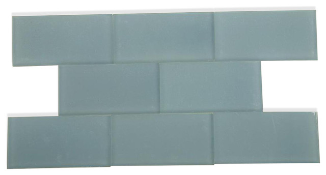 3 X6 Loft Blue Gray Frosted Gl Tile Contemporary By 3 X6 Loft Blue Gray Frosted Gl Tile