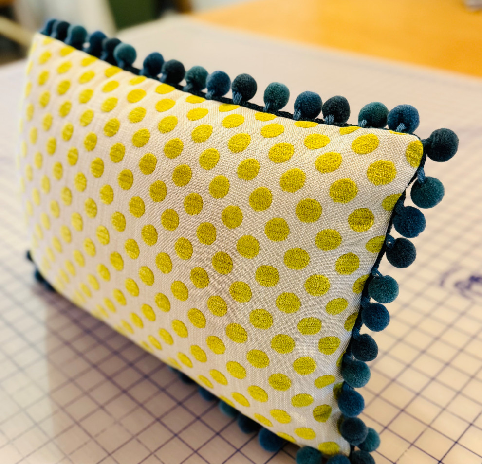 Custom Pillow with decorative trim