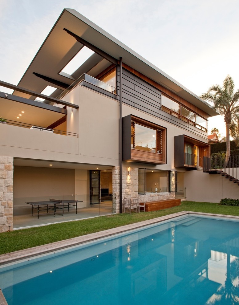 Inspiration for a contemporary exterior in Sydney.