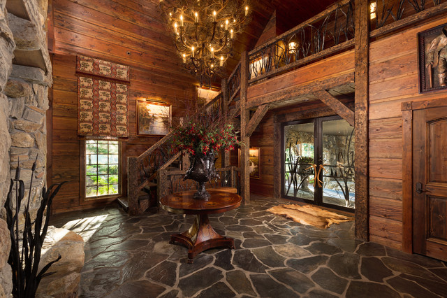Valhalla Lodge, Lupton, MI rustic-entry