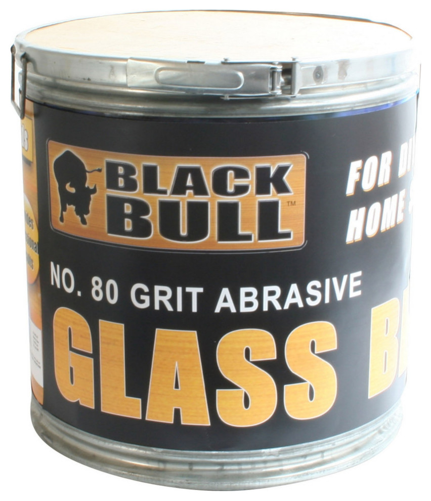 Black Bull 80 Grit Abrasive Glass Beads Contemporary Stains And